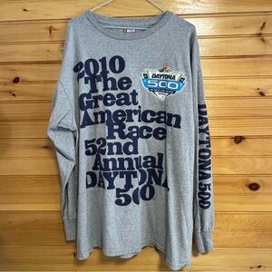 NASCAR Gray 52nd Annual Daytona 500 Long Sleeve Shirt XL
